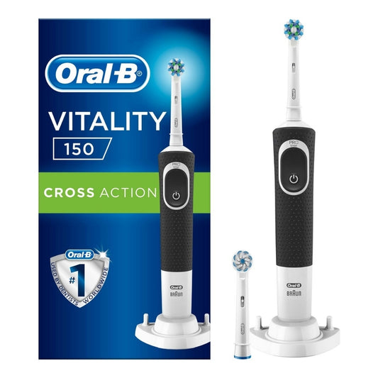 Oral-B Vitality D150 Rechargeable Toothbrush Cross Action + 1 Extra Brush Head